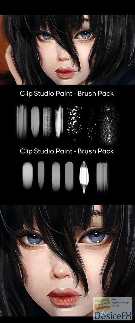 Clip Art Studio Brushes, Clip Studio Paint Brushes Hair, Brushes For Clip Studio Paint, Clip Paint Studio Brushes, Clipstudio Paint Brushes, Csp Brushes Free, Clip Studio Paint Tips, Clip Studio Paint Brushes Free, Clipstudio Brushes