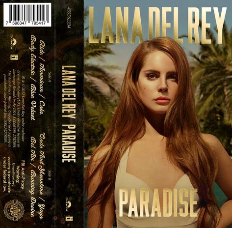 Alternate Album Covers, Lana Del Rey Paradise, Cassette Design, Vinyl Collectors, Music Album Covers, Lana Del Ray, Body Electric, Light Of My Life, Music Album