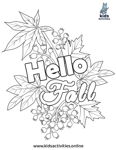 Preschool Fall Coloring Pages, Free Pdf ⋆ Kids Activities Coloring Pages Kindergarten, Autumn Coloring Pages, Fall Handprint Crafts, Fall Coloring Sheets, Colouring Sheets For Adults, Saint Coloring, Preschool Fall, Fall Coloring, Fun Fall Crafts