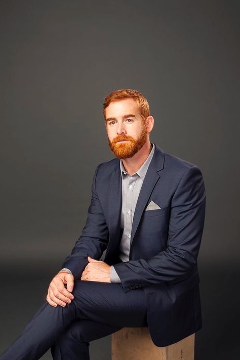 Andrew Santino, Ginger Man, Redhead Men, Man Suit, Ginger Men, Red Head, Beards, Redheads, Celebrity Crush