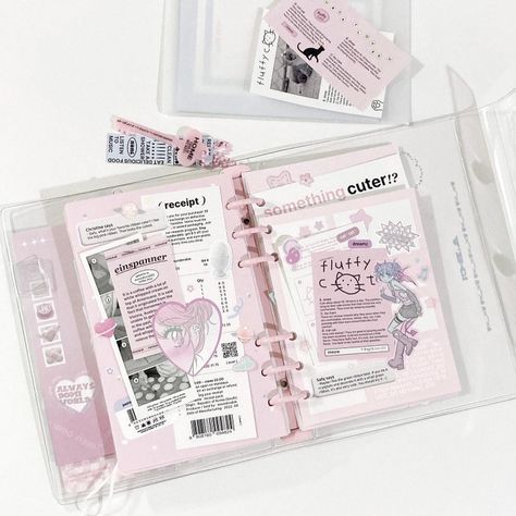 Coutteqe Aesthetic, Kawaii Journal, Desktop Aesthetic, Japanese Notebook, Binder Journals, Sticker Journal, Diary Decoration, Scrapbook Book, Bullet Journal Aesthetic