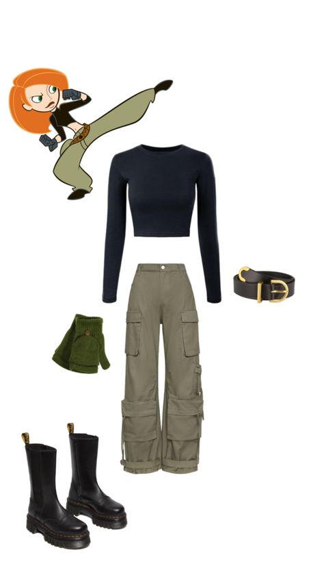 Kim Possible Outfit, Kim Possible Costume, Easy Costume, Easy Costumes, Kim Possible, Costume Ideas, Halloween Outfits, Halloween Costume, Halloween Costumes