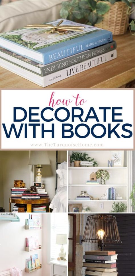 Book Decoration Ideas, Decorating With Books, Book Ledge, Book Decoration, Floating Bookshelf, Design Darling, Display Coffee Table, Bookshelf Styling, Southern Homes