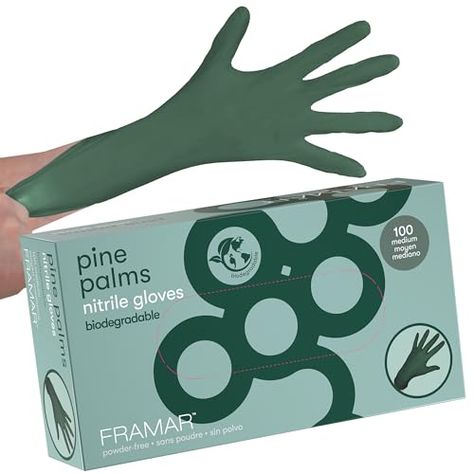 FRAMAR Green Gloves Disposable Latex Free – Heavy Duty Nitrile Gloves Medium, Disposable Gloves Medium Nitrile Gloves, Tattoo Gloves, Guantes Desechables, Disposable Cooking Gloves, Biodegradable 100 Hair Foils, Cooking Gloves, Green Gloves, Nitrile Gloves, Cleaning Gloves, Latex Gloves, Disposable Gloves, Protective Gloves, Favorite Hairstyles