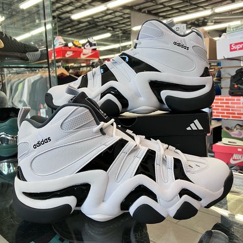 Adidas Crazy 8 White Black. Size 12. Brand New With Box. See Pictures. Adidas Crazy, Crazy 8, Adidas White, Shoes Adidas, White Adidas, Adidas Shoes, Adidas Men, White Black, White And Black