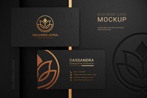 Luxury dark business card logo mockup wi... | Premium Psd #Freepik #psd #logo #business-card #mockup #business Dark Business Card, 브로셔 디자인, Foil Business Cards, Make Business Cards, Business Card Mockup, Vertical Business Cards, Minimal Business Card, Visiting Card Design, Luxury Business Cards