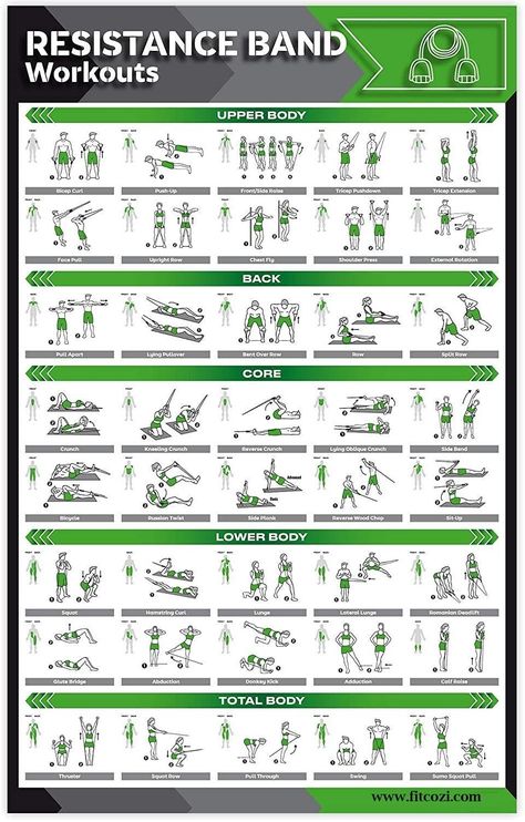 Excersise Band Workout, Resistant Band Workouts, Resistance Band Workouts, Exercise Poster, Body Squats, Mat Pilates Workout, Bands Workout, Workout Programs For Women, Resistance Band Training