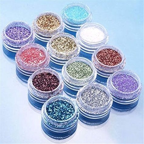 12 Pcs Nail Art Decor Glitter Dust Powder Set Sequins Dust DIY Nail Art Gem Acrylic UV Glitter Powder -- More info could be found at the image url. (This is an affiliate link) #nailartaccessories Red Nails Glitter, Luminous Nails, Acrylic Tips, Nail Art Glitter, Beauty Party, Gel Nail Tips, Glitter Dust, Professional Nail Art, Gel Tips