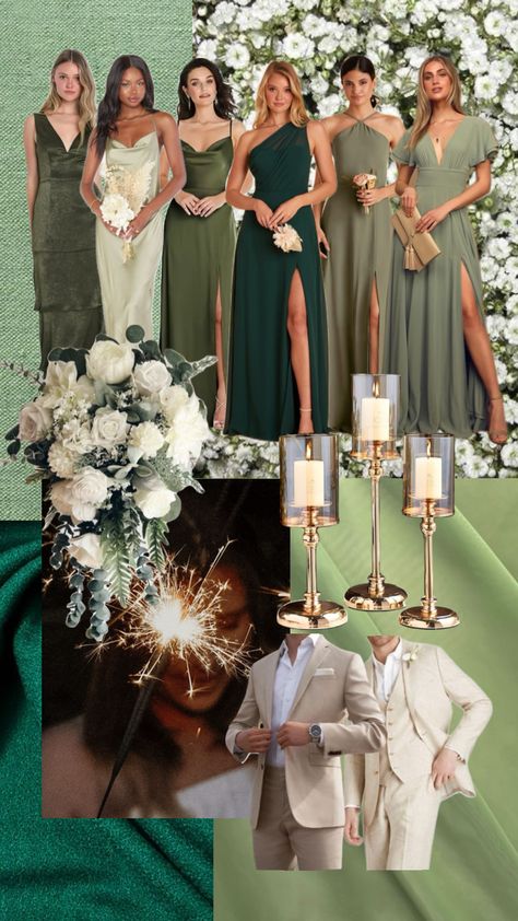 #weddinginspo Sage Green Bridesmaids, Green Bridesmaids Dress, Garden Party Aesthetic, Sage Wedding Colors, Bridal Parties Colors, Rustic Mountain Wedding, Wedding Parties Colors, Sage Green Bridesmaid Dress, Dream Wedding Decorations