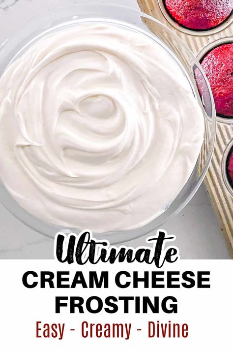 The Ultimate Cream Cheese Frosting Recipe Ina Garten Cream Cheese Frosting, Cream Cheese Frosting Recipe Easy, Dessert Recipes Cream Cheese, Recipes Cream Cheese, Raspberry Cream Cheese Frosting, The Best Cream Cheese Frosting, Homemade Cream Cheese Frosting, Cream Cheese Icing Recipe, Cheesecake Bar