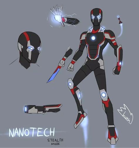 Marvel Concept Art Character Design, Iron Man Oc Suit, Superhero Suits Male Oc, Electric Superhero Design, Superhero Ideas Costumes, Superhero Suit Concept Art, Fan Made Superheroes, Super Suit Concept Art, Super Hero Armor