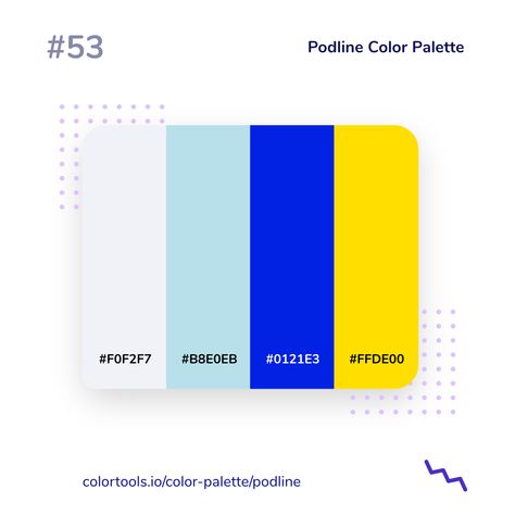 Bright Blue Color Palette, Yellow Blue Color Palette, Blue Yellow Color Palette, Shades Of Blue Color, Beautiful Color Palettes, Flat Color Palette, Ui Color, Blue Shades Colors, Website Color Palette