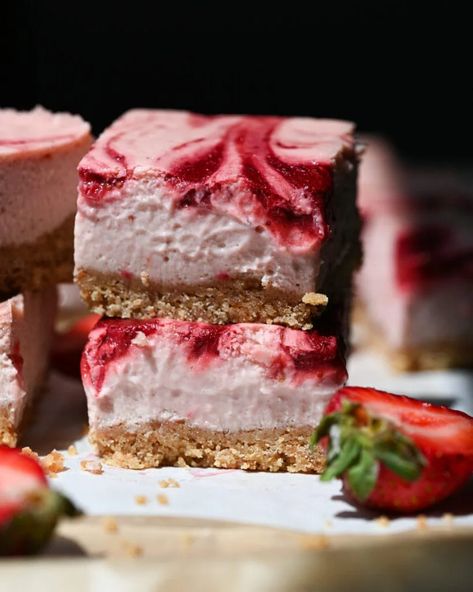 Roasted Strawberry Cheesecake | Buttermilk By Sam Black Raspberry Cheesecake, Roasted Strawberry Cheesecake, Creamiest Cheesecake, British Cookies, Digestive Cookies, Raspberry Cheesecake Bars, Baking Lessons, Roasted Strawberry, Baklava Cheesecake