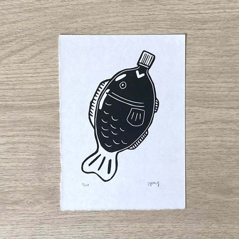 Soy Sauce Fish Bottle, Soy Sauce Fish, Small Japanese Tattoo, Monkey Logo Design, Print Making Designs, Fish Bottle, Japanese Food Illustration, Monkey Logo, Bottle Tattoo