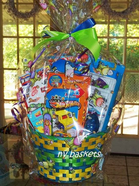 Hotwheels Easter fun basket. Lots of cars for hours of entertainment. Basket Themes, Easter Basket Themes, Candy Themed Party, Easter Decoration, Easter Fun, Basket Ideas, Easter Basket, Themed Party, Easter Baskets