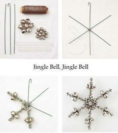 Jingle Bell Snowflakes #diy #christmas #deco Diy Christmas Deco, Christmas Wrapping Ideas, Beaded Ornaments Diy, Diy Christmas Snowflakes, Beaded Snowflakes Ornament, Beaded Christmas Decorations, Easy Ornaments, Diy Beaded Ornaments, Beaded Ornament Covers