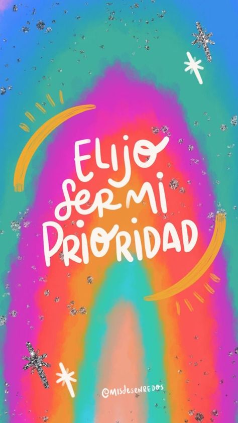 Ahora mismo yo soy mi prioridad, me amo, me cuido, me protejo y me doy lo mejor de lo mejor!! Lo que quiera la reina…💖💜🧡💛♥️ Positive Quote Poster, Me Amo, Cute Spanish Quotes, Spanish Inspirational Quotes, Positive Phrases, Color Quotes, Mexican Culture, Spanish Quotes, Affirmation Quotes