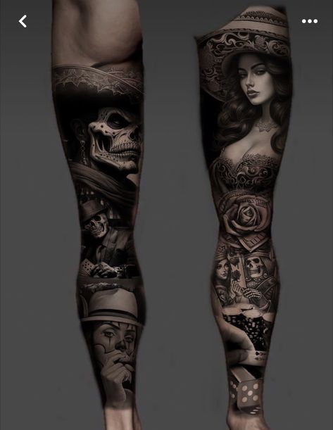 Aztec Leg Sleeve Tattoo, Aztec Leg Sleeve, Chicano Leg Sleeve, Portrait Tattoo Sleeve, Aztec Tattoos Sleeve, Mayan Tattoos, Skull Rose Tattoos, Aztec Tattoos, Chicano Tattoos Sleeve