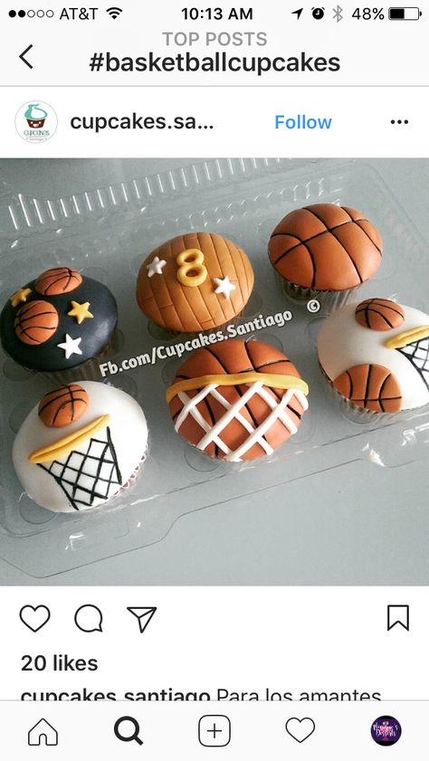 25 Birthday Decorations, Basketball Cupcakes, Sports Cakes, 25 Birthday, Basketball Birthday, Themed Cupcakes, 25th Birthday, Cakes And Cookies, Cup Cakes