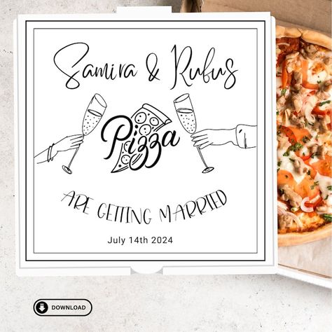 Wedding Pizza Box Personalizable, Pizza Box Custom Wedding Pizza Box, Wedding Favor Pizza Party Custom Pizzaz Box Pizza Boxes, Pizza Box, July 14th, Pizza Party, Wedding Favor, Custom Boxes, Custom Wedding, Wedding Favors, Pizza