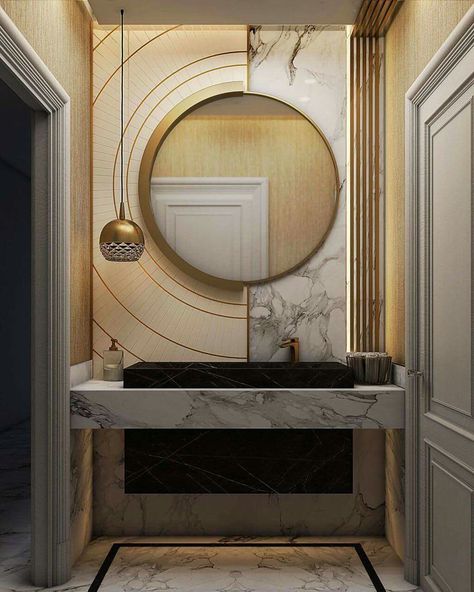 Dining Wash Basin Design, Living Room Washbasin Design, Restroom Design, Washbasin Design, House Floor Design, Washroom Design, Bathroom Mirror Lights, Vanity Design, Bathroom Design Decor