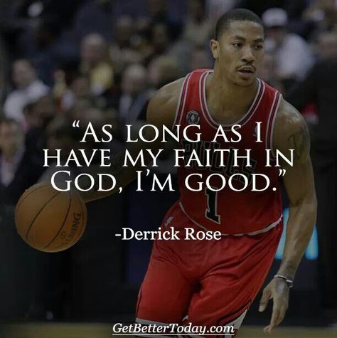 Derrick Rose - Chicago Bulls Derrick Rose Quotes, Basketball Motivational Quotes, Basketball Quotes Inspirational, Sports Inspiration, Chicago Girls, Basketball Motivation, Famous Athletes, Best Nba Players, Rose Quotes