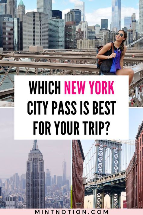 Which New York City Pass is Best? Comparison New York In August, Vancouver Travel Guide, New York City Attractions, New Orleans Travel Guide, Nyc Itinerary, Nyc Attractions, San Francisco Travel Guide, Nyc Travel Guide, New York Attractions