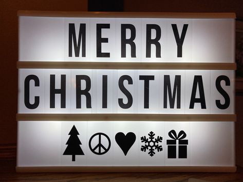 Light Box Ideas, Box Quotes, Light Box Quotes, Light Box Sign, Boxing Quotes, Christmas Light, Box Ideas, Winter Christmas, Light Box