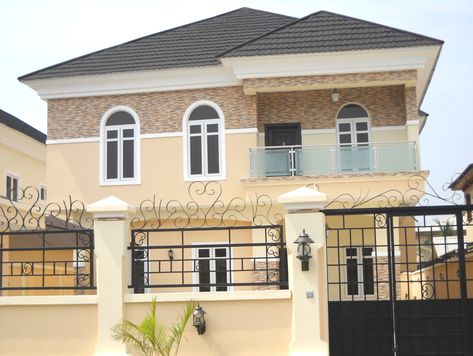 Own beautiful houses in Nigeria - village, Lagos (island/lekki), Abuja. 3 Storey House Design, Home Gym Design Garage, Crazy Houses, African House, House Fence Design, House Decor Modern, Duplex House Design, Plans Modern, Duplex House