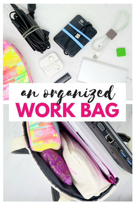 Keep your work bag organized, while storing all the essentials that you need throughout the day. Here's what we keep in our bag for the long work days! Work Bag Essentials The Office, Office Bag Essentials, Nurse Work Bag, Work Bag Essentials, Bags Organization, Best Work Bag, Tote Bag Organizer, Work Purse, Work Backpack