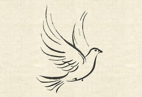 Dove Tattoo Design For Women, Dove Outline, Black People Tattoos, Side Tattoos Women, Phoenix Tattoo Feminine, Dove Tattoo Design, Dove Tattoos, Dove Pigeon, Dove Tattoo