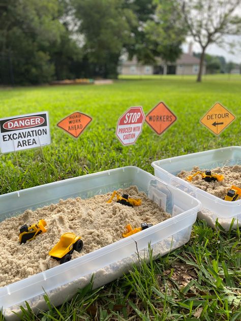 Ideas For Construction Birthday Party, Number 2 Construction Birthday Cake, Three Construction Party, I’m 3 And Digging It, 3rd Birthday Construction Theme Cake, Dirt Pudding Construction Party, Truck Birthday Activities, Excavator Birthday Party Activities, Digging 2 Birthday