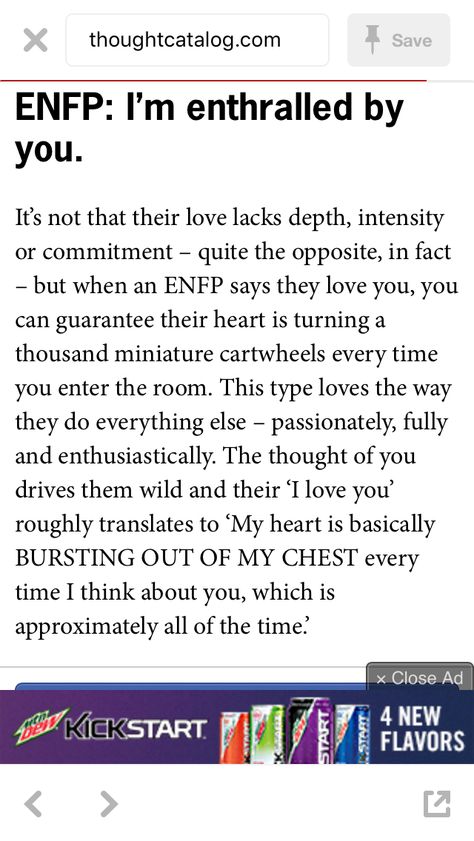 How an ENFP loves  Maybe explains why I've only been in love once? Enfp Romance, Enfp And Infj, Enfp Personality, Enfp T, Myers Briggs Personality Types, Myers Briggs Personalities, Myers�–briggs Type Indicator, Myers Briggs Type, Mbti Personality