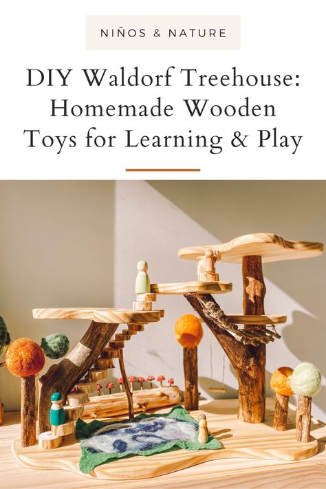 Waldorf Handmade Toys, Waldorf Inspired Bedroom, Waldorf Wooden Toys, Waldorf Toddler Activities, Waldorf Toys Diy, Waldorf Playroom At Home, Steiner Playroom, Natural Playroom, Beautiful Playroom