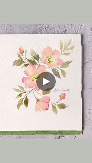 41K views · 1.1K reactions | Learn How To Paint Dog Rose in my @skillshare class : 7-Day Watercolor Floral Challenge , join the class via the Skillshare link in my bio 😍 | blue.lisart.art | Tyler Shaw · Love You Still (abcdefu romantic version) Loose Florals, Watercolour Challenge, Loose Watercolor Flowers, Dog Rose, Intuitive Artists, Skillshare Classes, Sketchbook Illustration, Class 9, Learn How To Paint