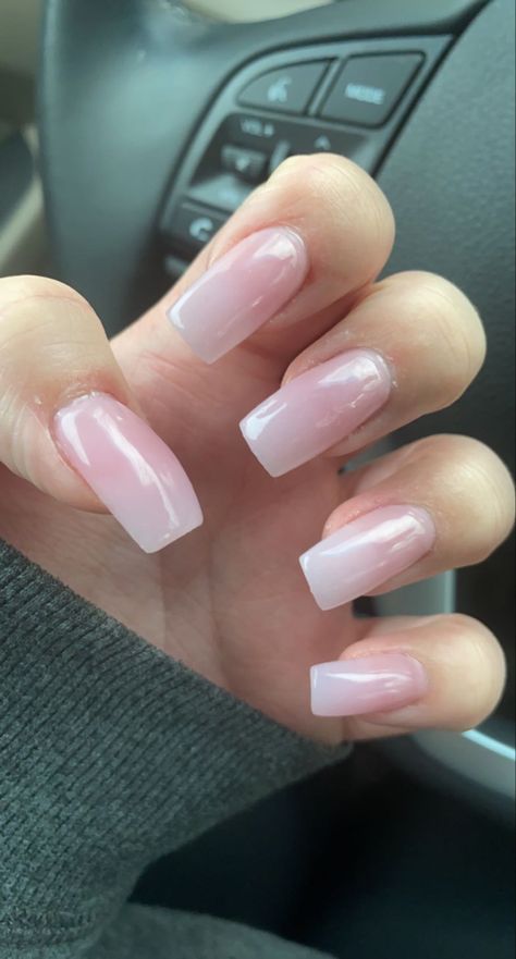 #pinknails #acrylicnailscoffin #acrylicnailsideas #nailinspo💅🏻 #nailideas #clearpink #naturalnailpolish #longacrylicnails Sparkly Acrylic Nails Square, Pink Clear Acrylic Nails, Glossy Pink Nails, Translucent Pink Nails, Sparkly Acrylic Nails, Clear Acrylic Nails, Natural Nail Polish, Glossier Pink, Soft Nails