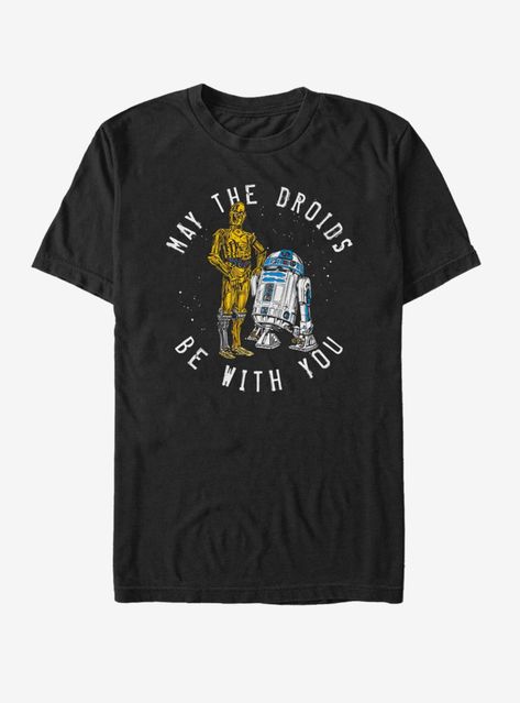 Star Wars Droid Luck May the Fourth T-Shirt Wdw Outfits, Star Wars Floral, Disney Outfit Inspiration, Star Wars Symbols, Chewie Star Wars, Star Wars Tee, Star Wars Han Solo, Star Wars Room, Star Wars Quotes