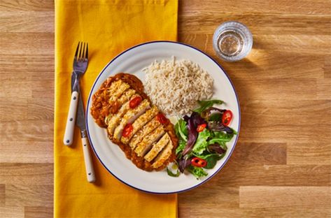 The Body Coach Joe Wicks shares his Cheeky Chicken Katsu recipe | HELLO! Chicken Tonkatsu, Bodycoach Recipes, Chicken Katsu Recipe, Joe Wicks Recipes, Gousto Recipes, Chicken Katsu Recipes, Katsu Recipes, Baked Breaded Chicken, Chicken Katsu