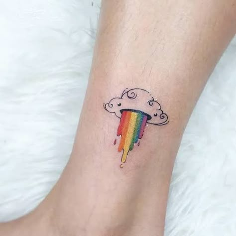 Rainbow Tattoos Pride, Lgbt Tattoo Ideas, Gay Pride Tattoos, Lgbt Tattoo, Rainbow Tattoo, Gay Tattoo, Pride Tattoo, Rainbow Tattoos, Mushroom Tattoos