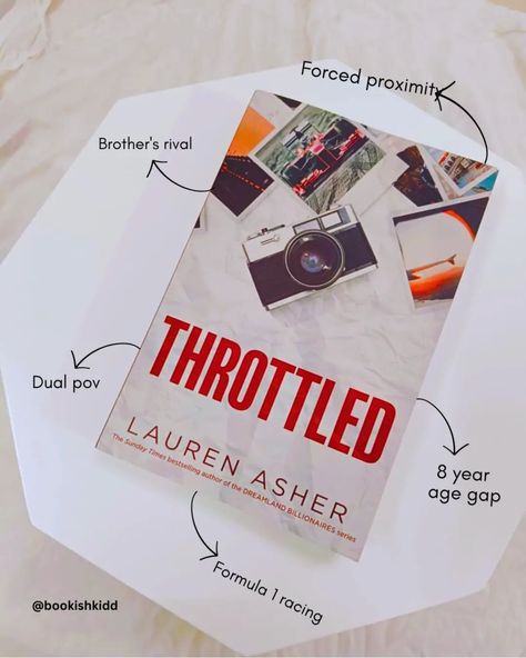 📘~Throttled by Lauren asher❤ WHY READ⁉️ 1. Forced proximity 2.Dual pov 3. 8 year age gap 4.Brother's rival 5. Formula 1 racing QOTD - WHAT IS YOUR FAVORITE BOOK OF LAUREN ASHER??? 💙📚✨ thank you for gifted review copy. @simonandschusterin #throttled #laurenasher #book #agegap #forcedproximity #dualpov #fypシ #bookphotography Lauren Asher, Formula 1 Racing, Why Read, Age Gap, What Is Your Favorite, Book Photography, Book Aesthetic, Bestselling Author, Formula 1