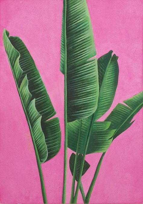 패턴 배경화면, Tropical Art, Plant Illustration, Plant Art, Botanical Wall Art, Leaf Art, Botanical Art, Painting Inspiration, Green Leaves