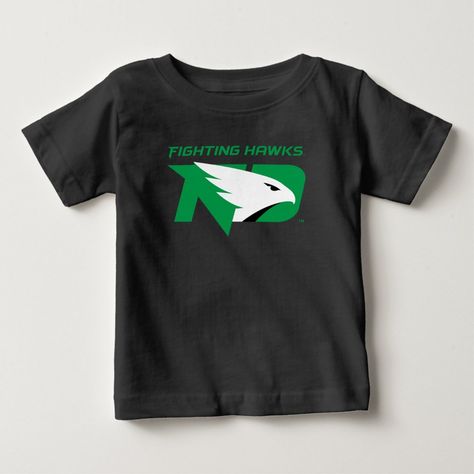 "Unleash your fighting spirit with NDFightingHawks apparel - show your school pride in style! From sporty tees to cozy hoodies, we've got you covered. #schoolspirit #hawknation #collegeapparel #fightinghawks #backtoschool #teamgear #fanapparel #stylishschoolspirit #universitystyle #shoplocal" Logo Baby, University Of North Dakota, University Style, Team Gear, School Pride, Baby T Shirt, North Dakota, School Spirit, College Outfits