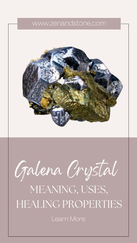 Explore the versatile beauty of Galena and its incredible benefits! 🌿💫 Our crystal guide unveils the many uses and healing properties of Galena. From its connection to emotional balance to its profound grounding effects, this healing stone is a true gem. Dive into the world of crystal healing and experience the magic firsthand! 🌟💚 #CrystalGuide #HealingProperties #GalenaEnergy Galena Crystal Meaning, Crystals Meanings, Nerve Health, Displaying Crystals, Crystal Guide, Positive Outlook On Life, Psychic Protection, Emotional Balance, Crystal Meanings