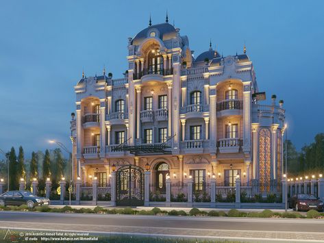 Residential building in egypt on Behance Mansion Homes, Dream House Mansions, Big Mansions, Setting Inspiration, Luxury Houses Mansions, Dream Things, Mansion Designs, Dream Mansion, Heavenly Places