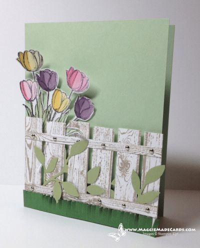 Fence Cards, Blessed Easter, Tulips Card, Easter Cards Handmade, Summer Cards, Spring Cards, Easter Card, Spring Is Here, Floral Cards