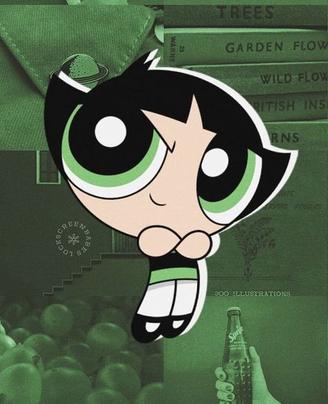 Green Powerpuff Girls Aesthetic, Powerpuff Girls Wallpapers, Cartoon Network Powerpuff Girls, Powerpuff Girls Wallpaper, Girls Wallpaper, Best Wallpapers, The Powerpuff Girls, The Powerpuff, Powerpuff Girls