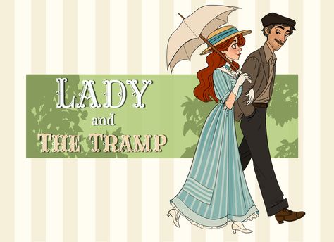 Lady And The Tramp Fan Art, Lady And The Tramp Human Version, Lady And The Tramp As Humans, Lady And The Tramp Fanart, Lady And The Tramp Human, Madeline Cartoon, Humanized Characters, The Lady And The Tramp, Disney Characters As Humans