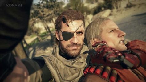 Venom Snake & Revolver Ocelot Selfie #MGSV #ThePhantomPain Metal Gear Solid 4, Revolver Ocelot, Snake Metal Gear, Venom Snake, Metal Gear Solid V, Metal Gear Series, Mgs V, Phantom Pain, Illustration Studio