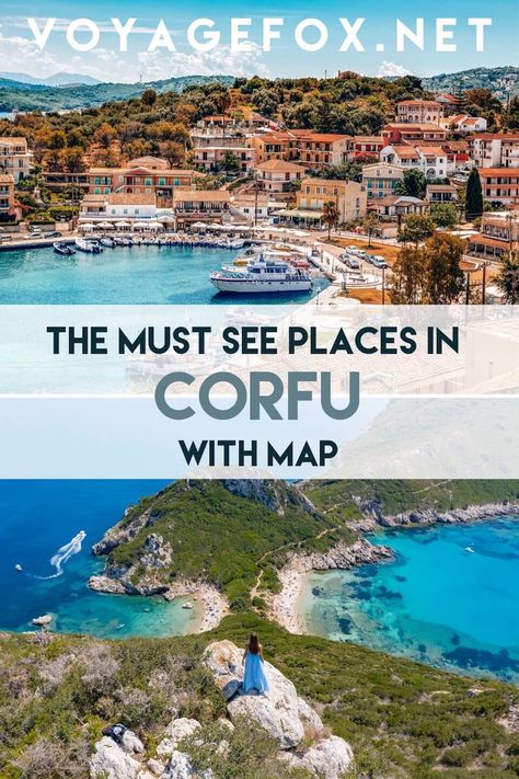 Corfu Holiday Outfit, Roda Corfu Greece, Corfu Greece Things To Do, Corfu Greece Aesthetic, Corfu Map, Sidari Corfu, Greece Travel Guide, Corfu Greece, Mediterranean Cruise