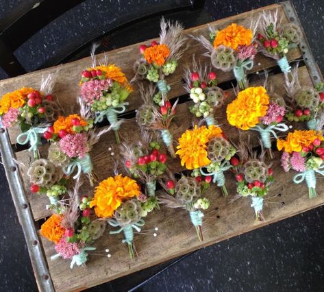 Orange and green boutonniere idea Green Boutonniere, Scabiosa Pods, Hope Photography, Valley Flowers, Flower Company, White River, Orange And Green, Boutonniere, Floral Wreath